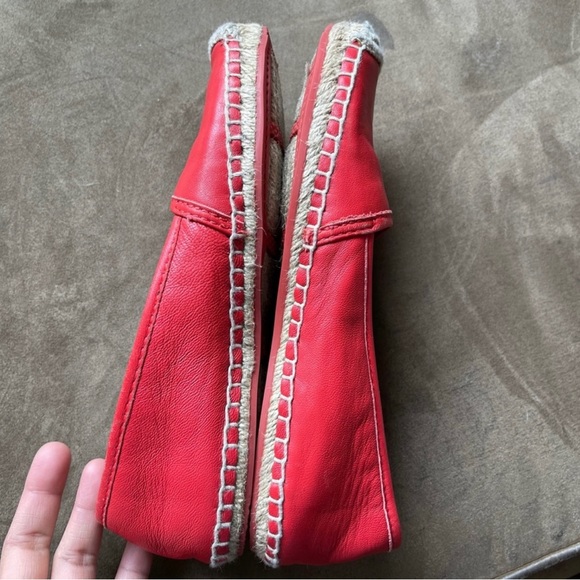Coach Genuine Leather Rhodelle Espadrille Flat Loafers Slip-On Shoes Size US 6 - Picture 5 of 10